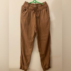 Coffee Brown High-Rise Joggers